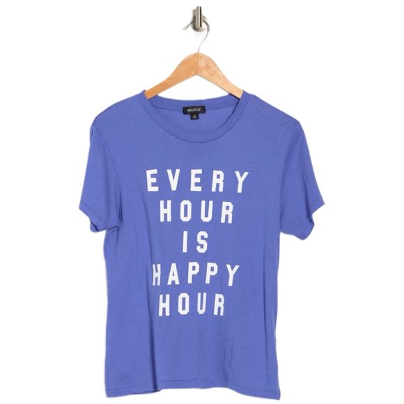 "Every Hour is Happy Hour" Tee ▪️ Wildfox - Picture 3 of 6
